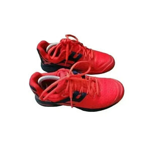 Babolat Kids Athletic Tennis Shoes Junior Propulse AC Sneakers Black Red Size 5